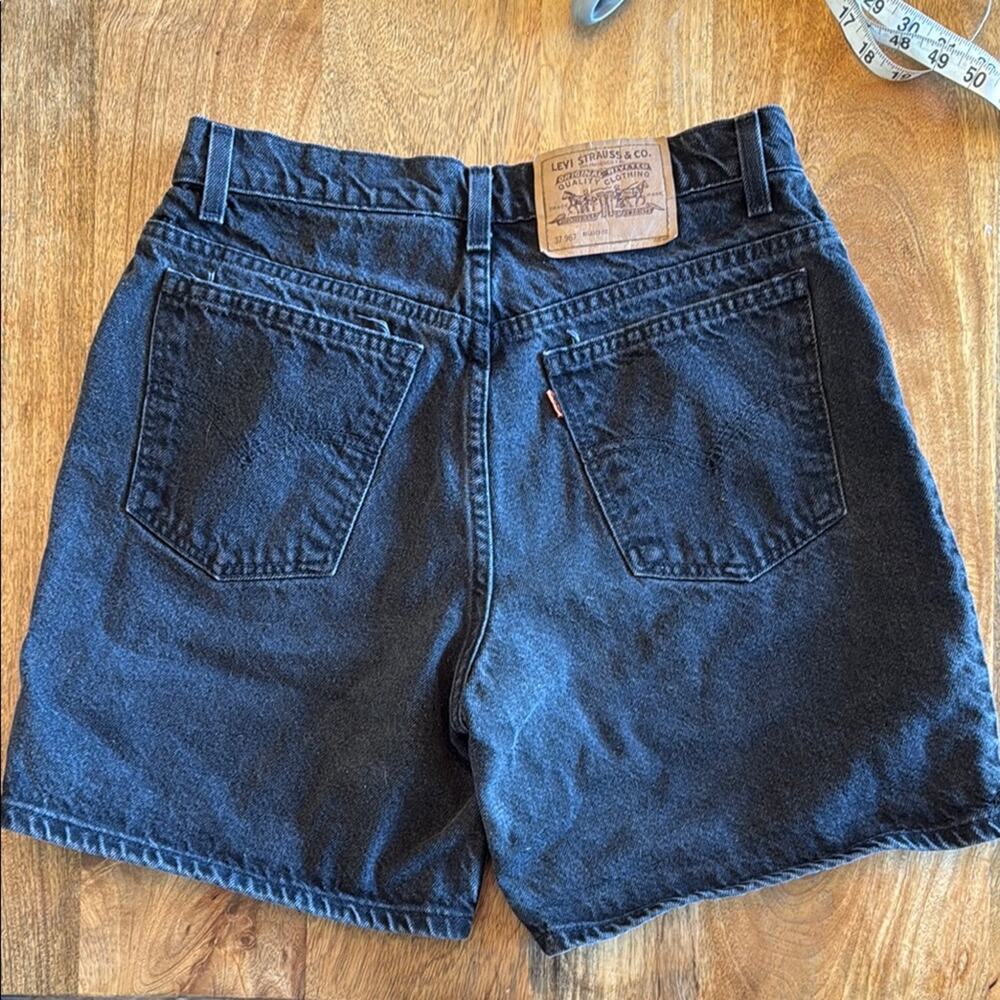 *vintage 1997* Levi’s black 647 orange tab Denim Shorts - Picture 10 of 13